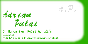 adrian pulai business card